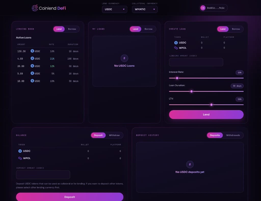 Coinlend DeFi